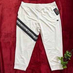 New Balance Joggers Womens Size XXL Cream Elastic‎ Waist Drawstring Athletic